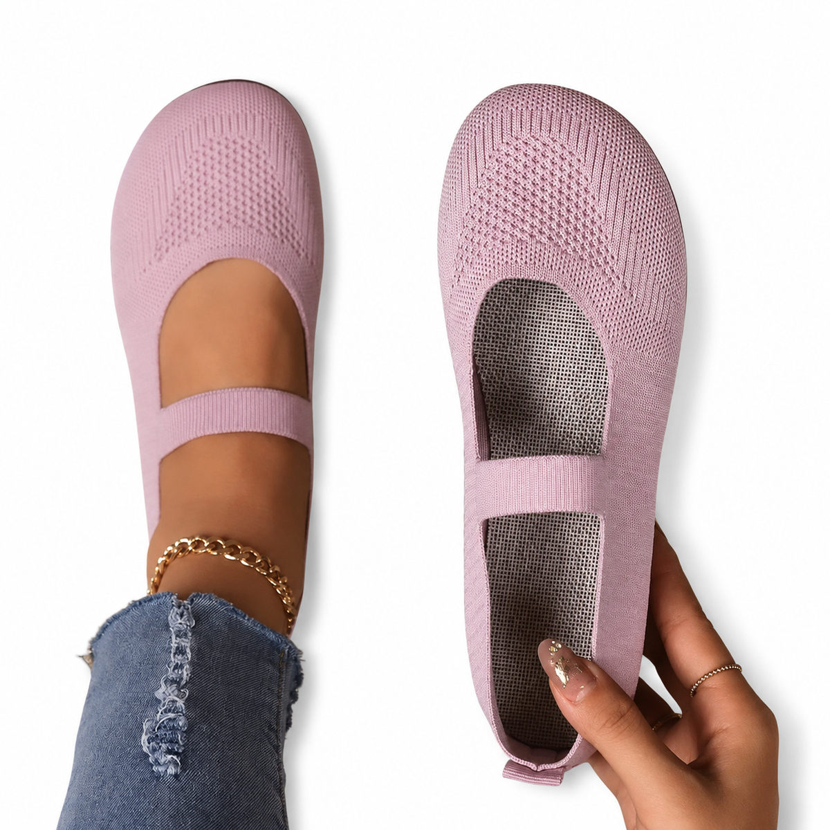 AirLuxe Comfortable Women's Flats - Beige - product image 1