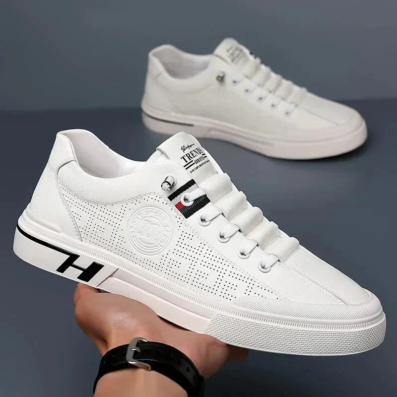 Empire Ecke Unisex Vegan Leather Casual Shoes - Beige - product image 4